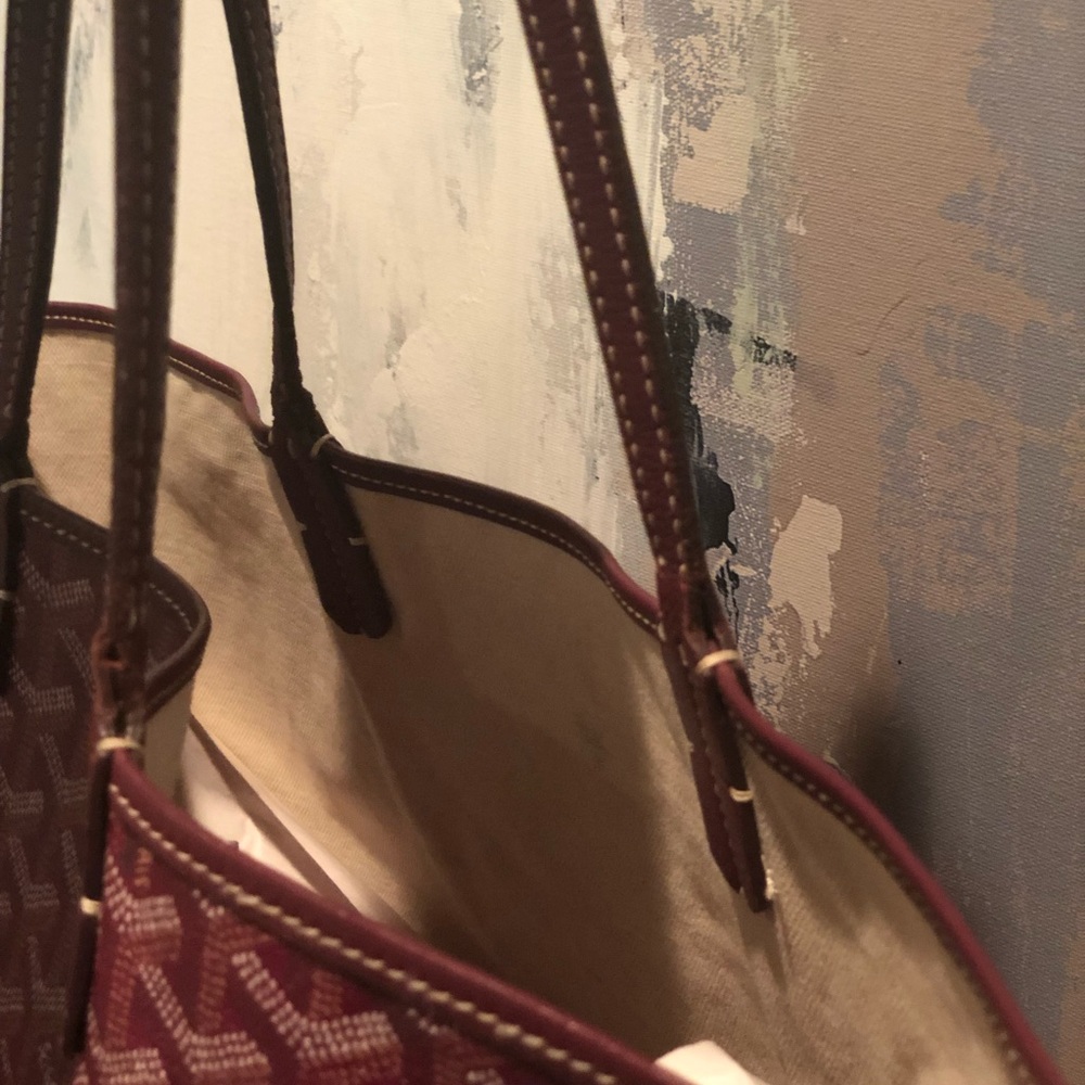 Goyard Burgundy Canvas Saint Louis Tote - Picture 7 of 8